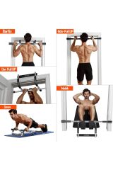 Kapı Barfiksi Çok Fonksiyonlu Mekik Şınav Barfix Aleti Demiri Çubuğu Chin Up Pull Up Demiri
