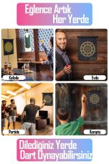 6 Oklu Mıknatıslı Dart Seti Çift Yönlü Manyetik Duvara Zarar Vermeyen Dart Oyunu