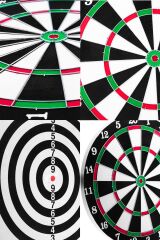 15 İnç Çift Taraflı Dart Tahtası Seti 6 Çelik Oklu Dart Hedef Tahtası Oyunu Takımı Dart Seti 517