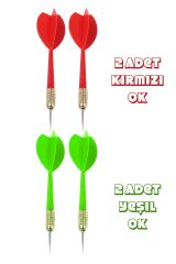 12 İnç Çift Taraflı Dart Tahtası Seti 4 Çelik Oklu Dart Hedef Tahtası Oyunu Takımı Dart Seti 518