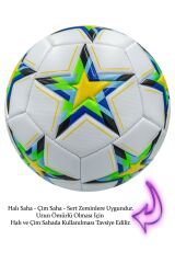 Şampiyonlar Ligi Halı Saha Çim Saha Dikişli Futbol Topu No:5 Orijinal Futbol Topu Yüksek Kalite