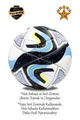 Orijinal Futbol Topu Pompa Hediyeli Sert Zemin Halı Saha çim Saha Futbol Topu Hibrit No:5