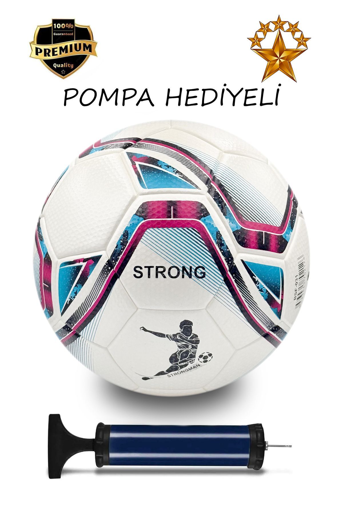 Profesyonel Futbol Topu Pompalı Dikişsiz Futbol Topu Sert Zemin Halı Saha Futbol Topu Pompa Hediyeli