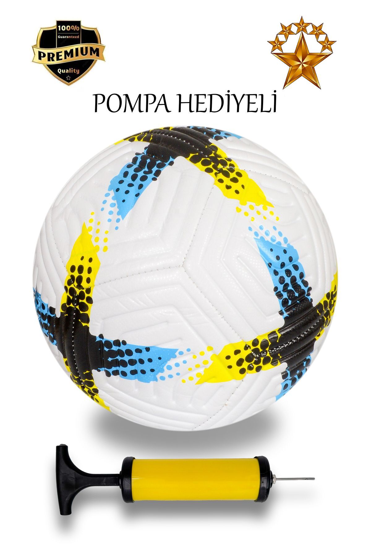 Pompalı Dikişli Futbol Topu Sert Zemin Halı Saha Futbol Topu