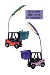 Masa Lambası Şarjlı Oyuncak Masa Lambası Kalemlikli Oyuncak Masa Lambası Forklift Gece Lambası