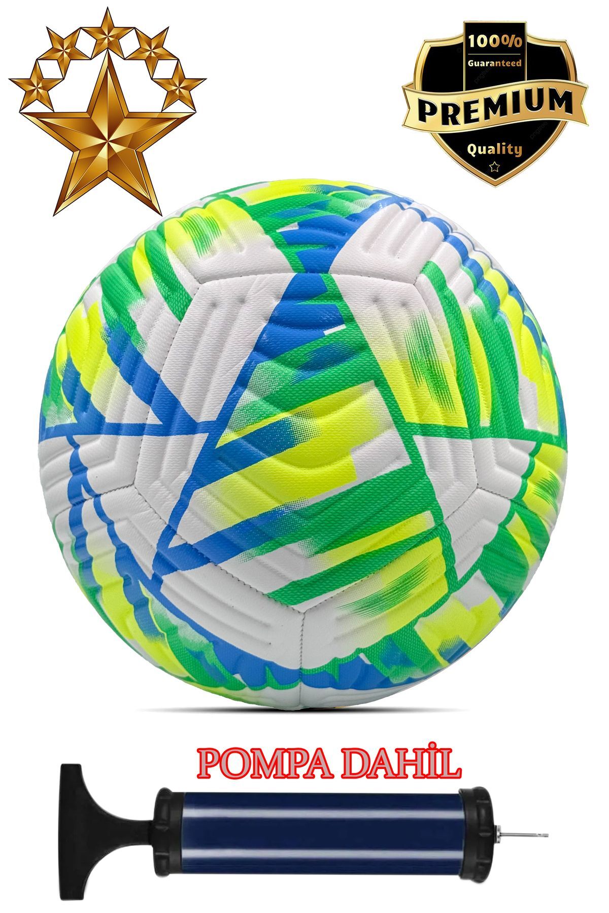 Futbol Topu Dikişli Çim Saha Halı Saha Yüksek Kaliteli No:5