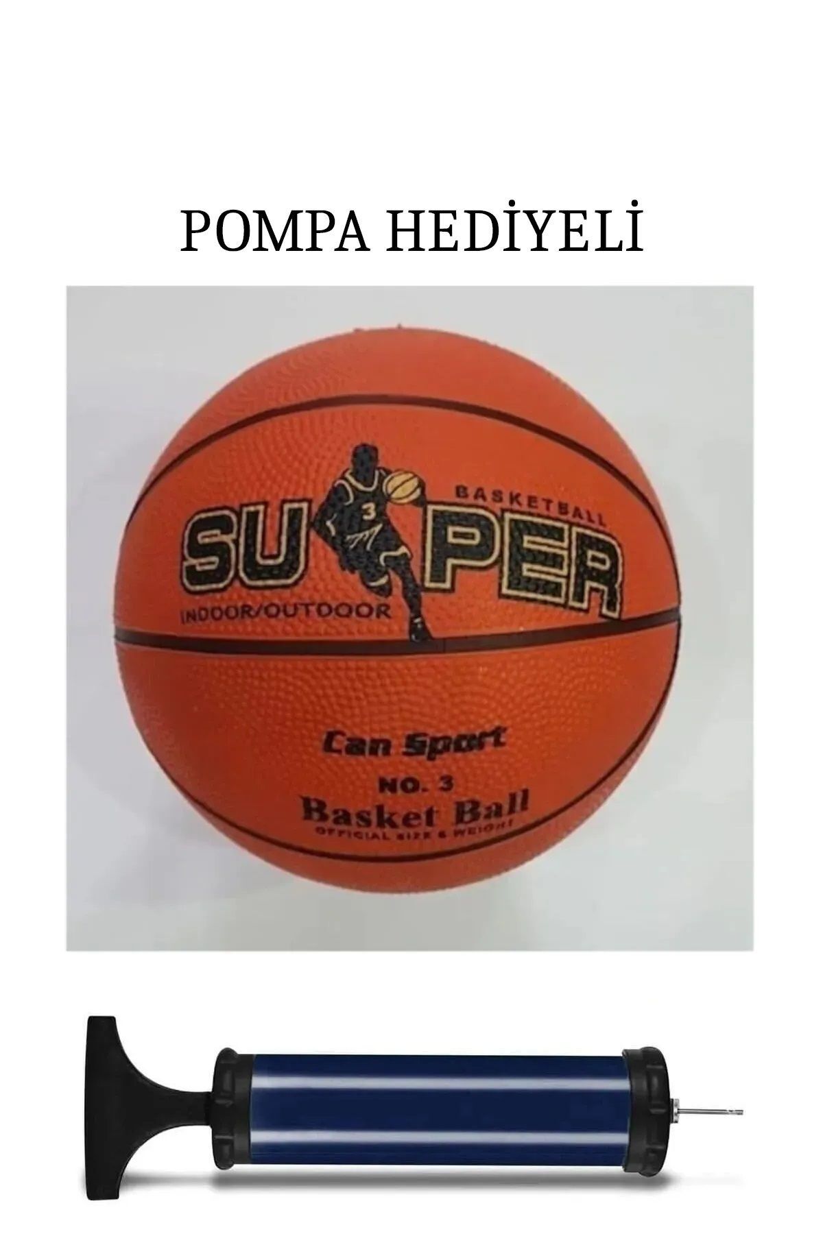 Süper Basket Topu 7 Numara Pompa Hediyeli Basketbol Topu