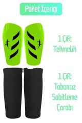 PRO Futbol Tekmeliği Çoraplı Çocuk Yetişkin Kaval Koruyucu Tekmelik Futbolcu Dizliği