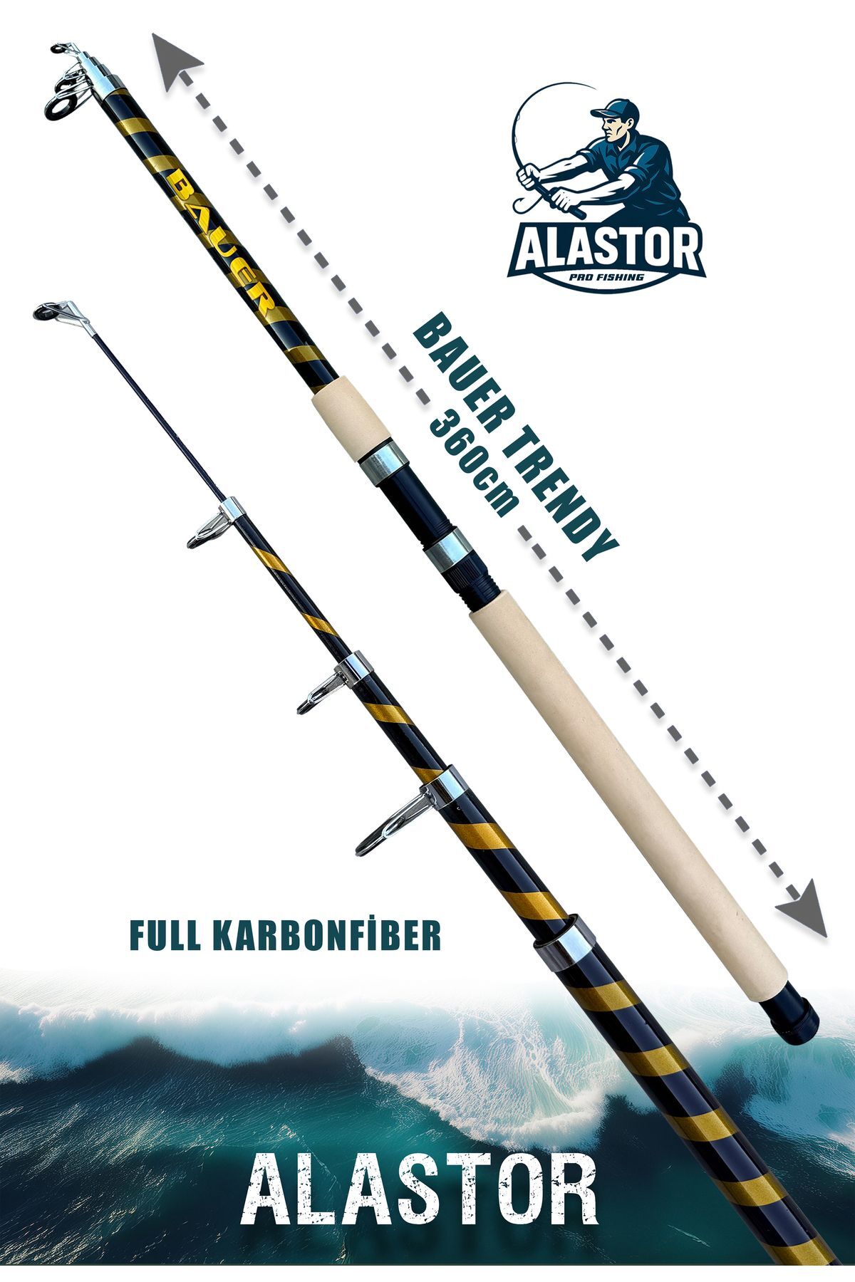 Trendy 300 cm 100-300 gr Teleskopik Surf Olta Kamışı Olta Kamışı Karbonfiber Olta Kamışı